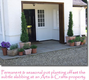 Photograph showing garden design